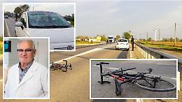 Ciclista investito a Crespiatica, non ce l'ha fatta l'82enne Giancarlo Barbati