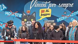 Cr.Forma, inaugurato il murale anti bullismo in ricordo di Vincent Plicchi