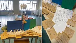 Lettere, fiori e lacrime per Luca Barba