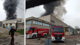 Vasto incendio nello stabilimento della ex Iml