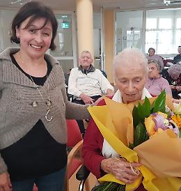 Mazzo di fiori per i cento anni di Maria