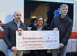 I soldi delle ferie donati alla Croce Verde