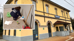 Vandali scatenati: escrementi nel sottopassaggio della stazione di Gera