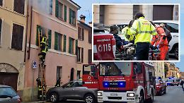 Incendio in una palazzina in via Bonomelli, nube di fumo e tanta paura