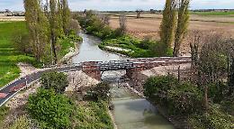 Ponte sul canale Delmona: intervento concluso, collaudo positivo