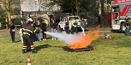 Simulazioni pratiche della Protezione Civile per gli studenti del Polo Romani