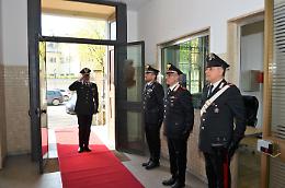 Carabinieri, il generale De Riggi in visita alla caserma Santa Lucia