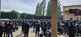 Centinaia di bikers per l’ultimo saluto ad Alberto