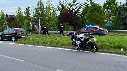 Caduta dalla moto, 55enne in pronto soccorso