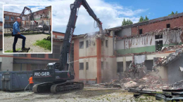 Addio ex scuola: partita la demolizione