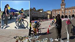 La gimkana dei piccoli è una festa in centro