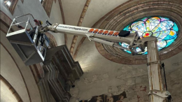L’illuminazione del Duomo a nuovo con i lavori ‘aerei’