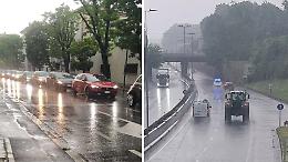 Maltempo, strade e sottopassi allagati