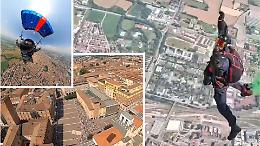 2 giugno, le spettacolari riprese ad alta quota dei paracadutisti