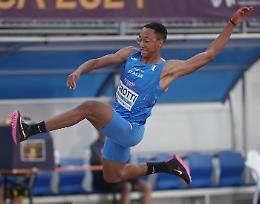 Crotti campione italiano Junior di salto triplo. Rognoni argento nei 100 piani