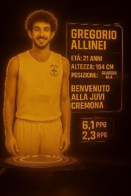 Juvi, altro innesto:  Gregorio Allinei