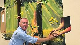 Racchetti-da Vinci, il murale dedicato al Bosco del liceo
