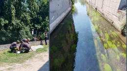  Postino, vigili del fuoco al lavoro per sospetto sversamento di idrocarburi nel fiume Tormo