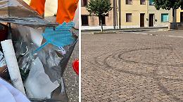 Rifiuti abbandonati e sgommate in piazza, puniti i trasgressori