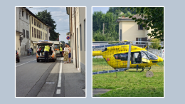 Anziana travolta: elitrasportata in ospedale