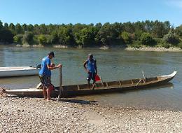 La barca della Bissolati affondata nel fiume è salva