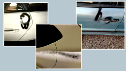 Auto imbrattate con lo spray