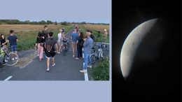 Eclissi, ma la foschia nasconde la luna rossa