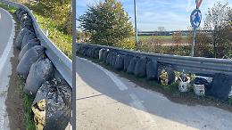 Rifiuti pericolosi: carico abbandonato in strada