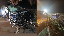 Auto fuori strada nella notte: conducente soccorsa e trasportata a Milano