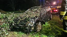 Fuori strada sul cavalcavia di Ombriano della tangenziale, ferito un 47enne