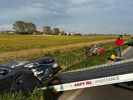 Scontro frontale sulla Giuseppina: tre feriti, interviene l&rsquo;elisoccorso