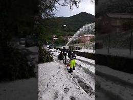 VIDEO Val Seriana: gli effetti della grandinata a Nembro