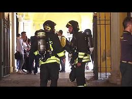 VIDEO L'allarme incendio al Tribunale