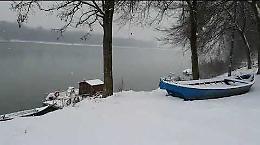 La neve imbianca Casalmaggiore e il suo fiume