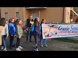 VIDEO Karate, l'accoglienza di Trescore alla campionessa mondiale Sonia Inzoli