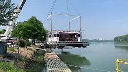 Motonautica, collaudo della "house boat" progettata da Guido Cappellini