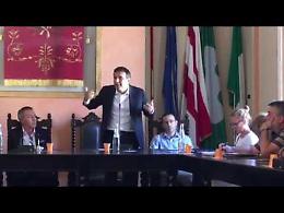 L'intervento del sindaco Gallina in consiglio comunale