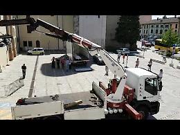 VIDEO L'arrivo della piroga restaurata al Museo Platina di Piadena
