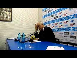 La conferenza post partita a Cantù di coach Cesare Pancotto