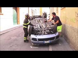 Il video dell'incidente in via Milazzo a Cremona
