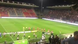 VIDEO Cremonese-Ascoli: l'ingresso in campo