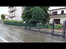 VIDEO Bomba d'acqua tra Vailate e Agnadello