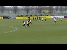 Il gol di Usain Bolt al suo primo allenamento con il Borussia
