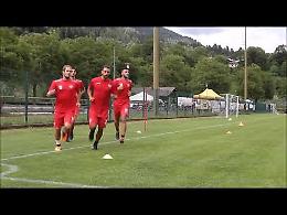 VIDEO La Cremonese al lavoro nel ritiro di Spiazzo