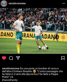 «A Poeta l'unico passaggio che Ronaldo ha fatto in 3 anni»