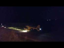 VIDEO Schianto a Dovera, l'elisoccorso trasporta il ferito a Cremona
