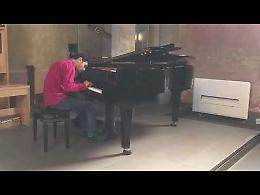 VIDEO Aeham Ahmad, il pianista di Yarmouk, a Cremona alla scuola di liuteria