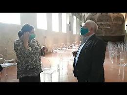 VIDEO L'assessore regionale alla Cultura Galli, in visita al museo di Crema