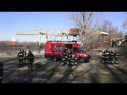 Il video dell'esercitazione dei vigili del fuoco a Cremona