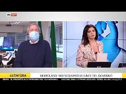 Tensione con la giornalista di Sky, Bertolaso interrompe il collegamento